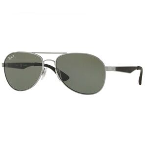 Ray-Ban RB 3549 004/9A Gunmetal / Polar Green Polarized Sunglasses